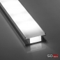Preview: LED Einlassprofil-77 opal 2 m für LED Streifen