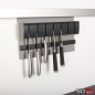 Preview: Kesseböhmer Linero MosaiQ Magnet Messerhalter Titan grau Kunststoffdekor