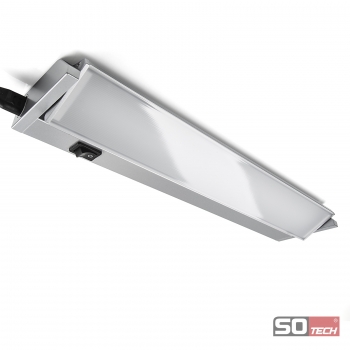SO-TECH® LED Unterbauleuchte Alessia 350 - 910 mm mit diffuser Scheibe - ohne störende Lichtpunkte