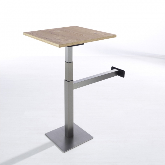 ergoAGENT Mono Tischgestell hydraulisch höhenverstellbar graumetallic