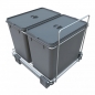 Preview: Abfallsammler Ecofil 18+18L mit Deckel Abfallsystem für Korpusbreite ab 40 cm