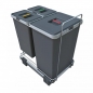 Preview: Abfallsammler Ecofil 24+8+8L mit Deckel Abfallsystem für Korpusbreite ab 40 cm