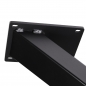 Preview: Tischgestell X-FORM Stahl schwarz matt Höhe 710 mm Tiefe 820 mm Profil 80 x 40 mm