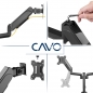 Preview: CAVO Motion 17 - 32 Zoll 2-armig schwenkbare Monitorhalterung