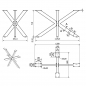 Preview: Tischgestell SPIDER Höhe 430 oder 710 mm belastbar bis 500 kg