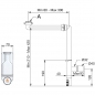 Preview: LIRA Raumspar-Siphon mit Revisionsöffnung, 32 - 40 mm, weiß, Ablaufgarnitur A.8274.01 für Küche und Bad