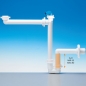 Preview: LIRA Raumspar-Siphon mit Geräteanschluss, 32 - 40 mm, weiß, Ablaufgarnitur A.1115.02 für Küche und Bad