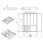 Mobile Preview: ORGA-BOX® UNIVERSAL Bambus Besteckeinsätze ausziehbar 400 - 600 mm Schubladen