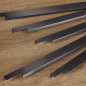 Preview: Griffleiste BLANKETT Slim 145 - 1195 mm schwarz gebürstet (eloxiert)