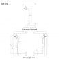 Preview: Metallbox Schubladensystem Höhe 150 mm Länge 270 - 550 mm cremeweiß