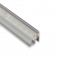 Preview: LED Profil-99 mit klarer Abdeckung 2000 x 15,7 x 15,8 mm Aluminium eloxiert für LED Streifen bis 10 mm Breite