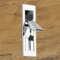 Preview: Möbelgriff / Klappgriff DETRIS Chrom poliert 65 x 19 x 15 mm zum Einfräsen (62 x 16 x 13 mm)
