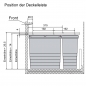 Preview: Ninka Abfalltrennsystem eins2vier KB 600 mm dunkelgrau / alugrau, Seitenstärke 16 mm