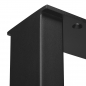 Preview: Tischgestell TAB Stahl schwarz matt Profil 80 x 40 mm
