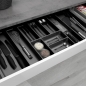Mobile Preview: Orga-Box-3 Schubladeneinsätze Tiefe 473 mm anthrazit Besteckkästen für Schubladen 300 - 1200 mm