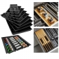 Preview: ORGA-BOX-2 Schubladeneinsätze Tiefe 462 mm für Nobilia Küchen Canvas-Struktur anthrazit