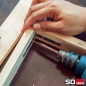 Mobile Preview: 10 Stück Winkelverbinder abgerundet Stahl verzinkt Lochung gesenkt mit Sicke