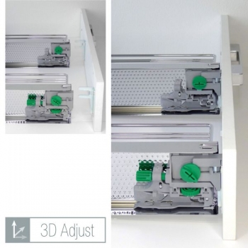 Kesseböhmer 15er-Unterschrankauszug CLASSIC 90° 2-etagig mit 3D-Adjust
