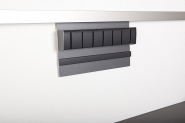 Kesseböhmer Linero MosaiQ Magnet Messerhalter Graphit schwarz Kunststoffdekor