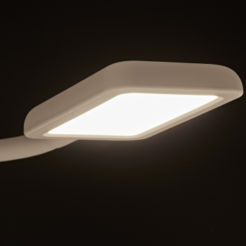 JUNKER Lighting LED Bettleuchte / Leseleuchte FIORE mit flexiblem Leuchtenarm, 2x USB Anschlüssen und Touchsensor
