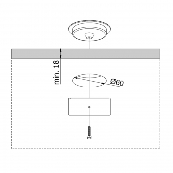 Einbau Wireless Charger WLC-02 Ø 74 x H 18 mm schwarz USB Induktions Tischladegerät für Qi fähige Smartphones ohne Netzteil