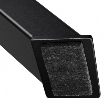 Tischgestell X-FORM Stahl schwarz matt Höhe 710 mm Tiefe 820 mm Profil 80 x 40 mm