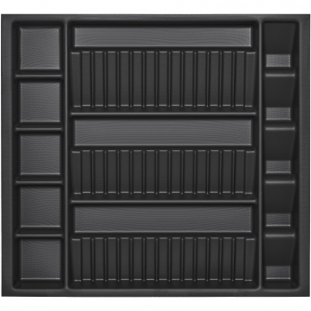 Orga-Box I Besteckeinsatz lavagrau 300 - 1200 mm für Blum Tandembox u. ModernBox