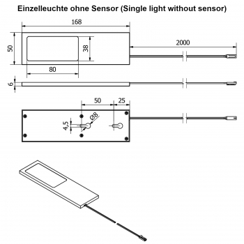 LED Möbelleuchte GIULIA II - warmweiß oder neutralweiß