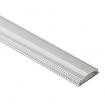 LED Profil-42 biegsam mit opaler Abdeckung 1000 x 17 x 5 mm Aluminium eloxiert für LED Streifen