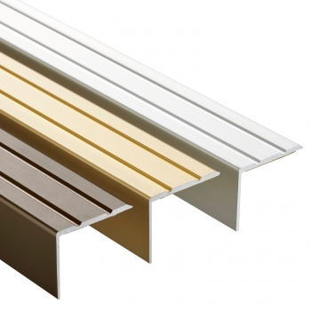 Treppenprofil 1000 x 25 x 18 mm, Kantenschutz selbstklebend aus Aluminium