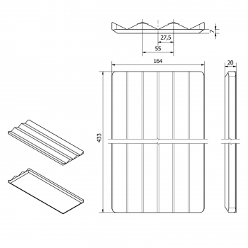 ORGA-BOX SEPARADO Individual 300 x 474 x 51 mm Schubladeneinsätze ab 40cm Schrankbreite