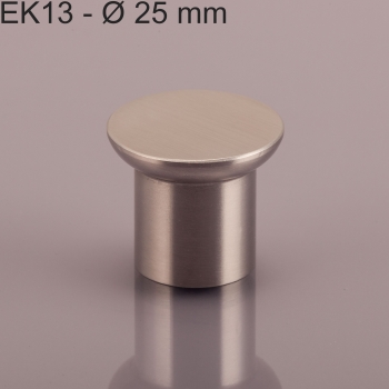Möbelknopf EK13 Ø 15 - 30 mm Edelstahl gebürstet