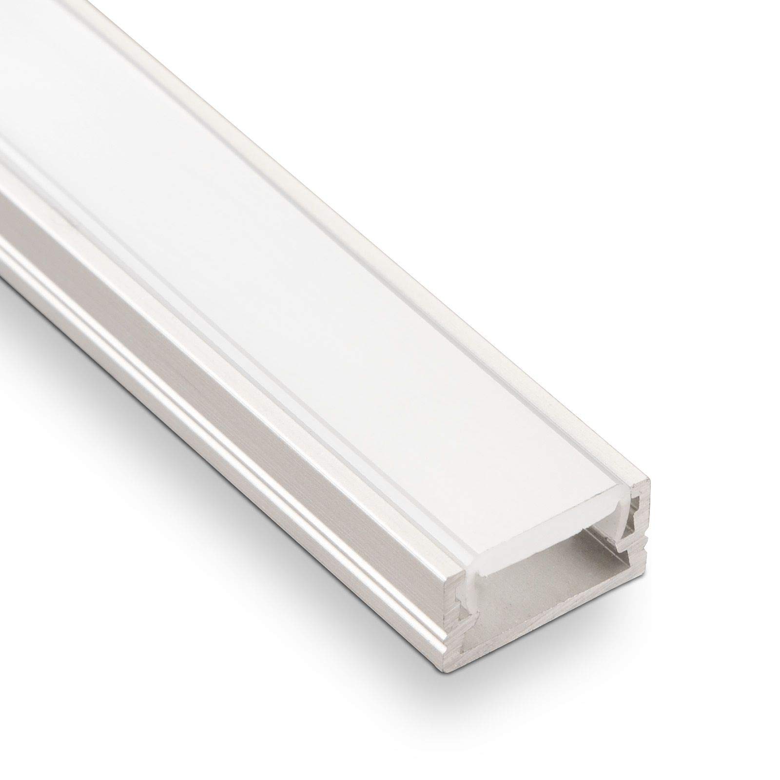 Abdeckung opal/milchig 10,95€/m 2m Alu-Profil Aufbau MICRO für LED-Streifen 