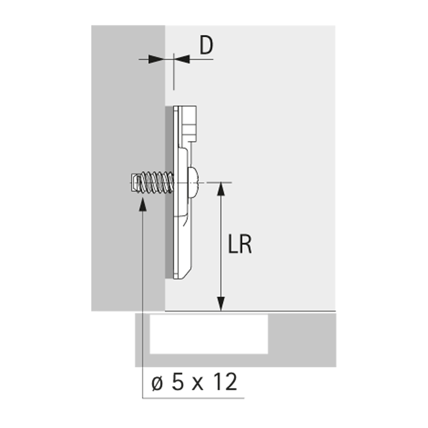 Topfscharnier sensys 8645i 110° (einliegende Türen) 