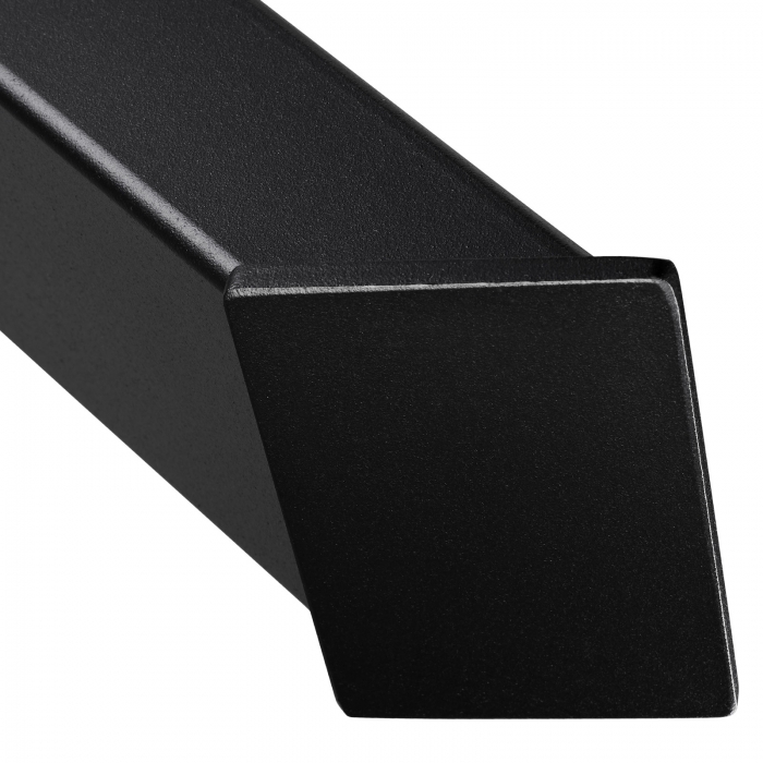 Tischgestell X-FORM Stahl schwarz matt Höhe 710 mm Tiefe 820 mm Profil 80 x 40 mm