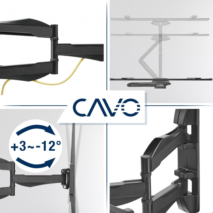 CAVO Motion 37 -70 Zoll schwenkbare TV-Wandhalterung