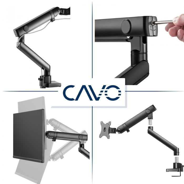 CAVO Motion 17 - 32 Zoll mit USB Anschluss schwenkbare Monitorhalterung
