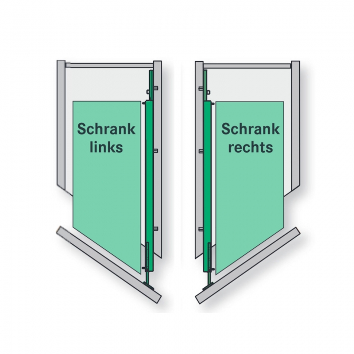 Kesseböhmer Diagonal-Einhängekorb 45° für Comfort Unterschrankauszug