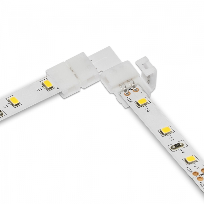 90° Eckverbinder für 8 mm LED-Stripe FLASH (2835) 12,3 x 15,3 x 5 mm 2-polig