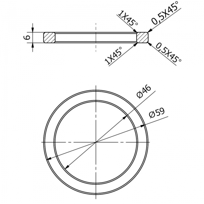Schiebetürgriff ADA Ø 59 oder 79 mm Edelstahl für Glastüren ZUM AUFKLEBEN