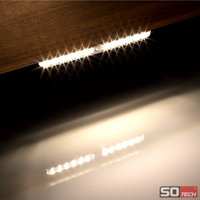SO-TECH® LED Unterbauleuchte Via warmweiß 12V / 0,9 W mit Bewegungssensor