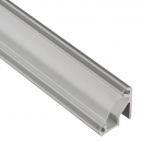 LED Profil-99 mit klarer Abdeckung 2000 x 15,7 x 15,8 mm Aluminium eloxiert für LED Streifen bis 10 mm Breite